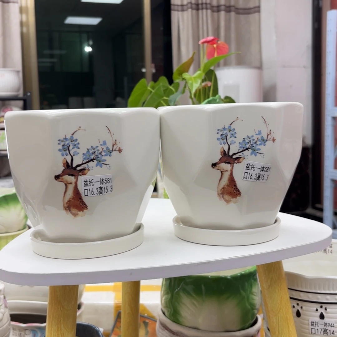 @夏西陶瓷花盆@@5581