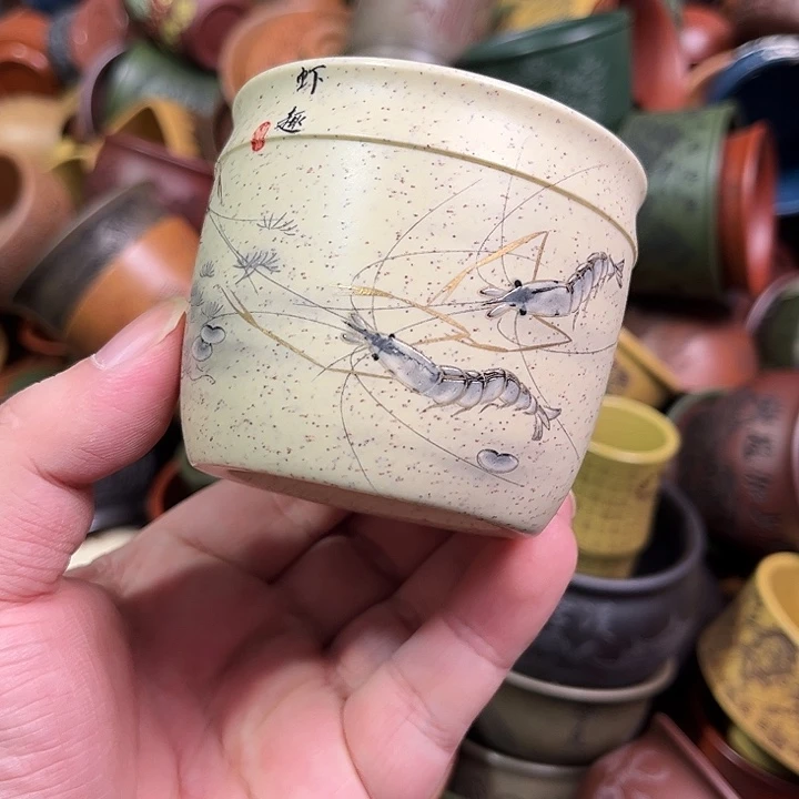 紫砂茶杯全手工紫砂主人杯