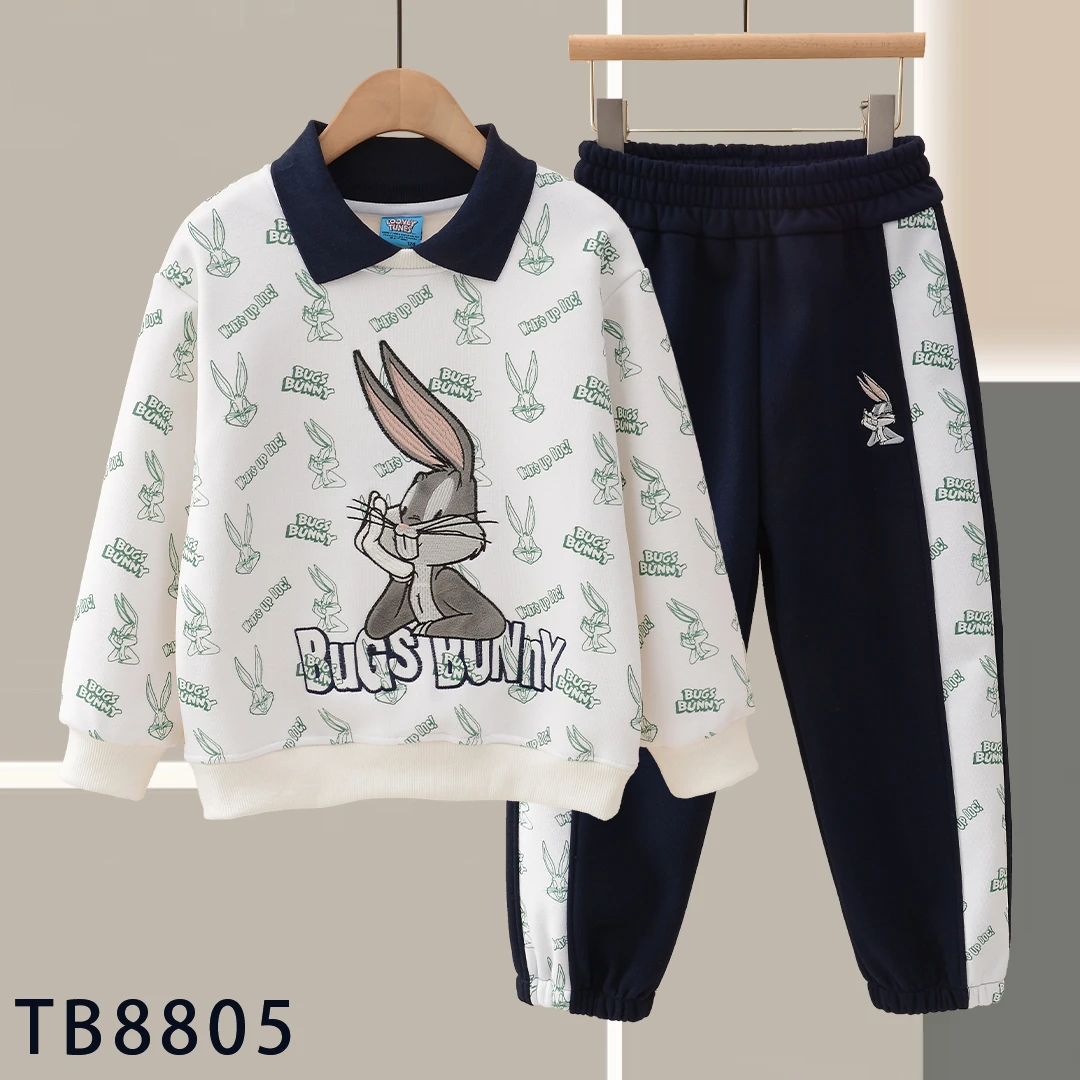 【加绒】TB8805满印卡通儿童套装