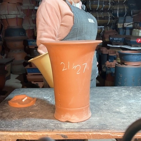 紫砂花盆兰花盆一个