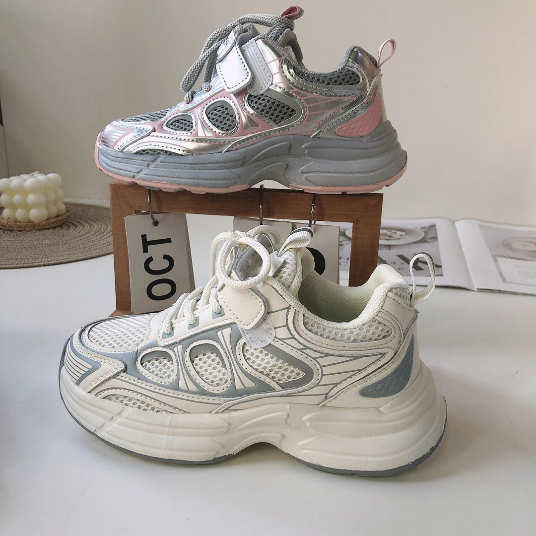 门店儿童春秋款双网运动鞋9868