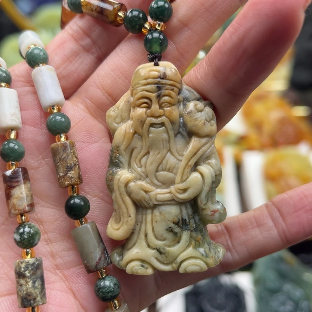 岫玉未镶嵌挂件挂件