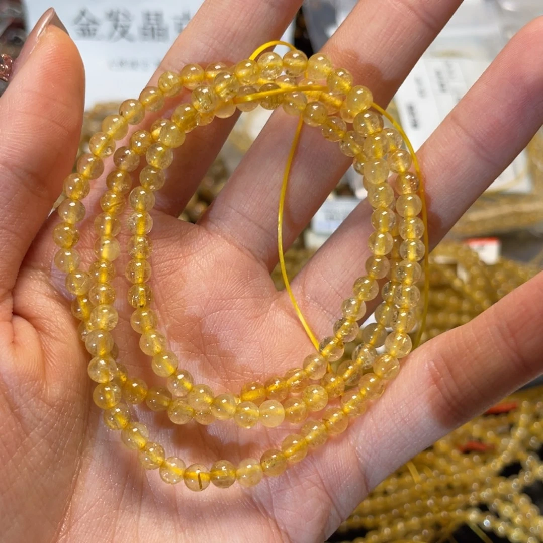 发晶手串未镶嵌卡4.5