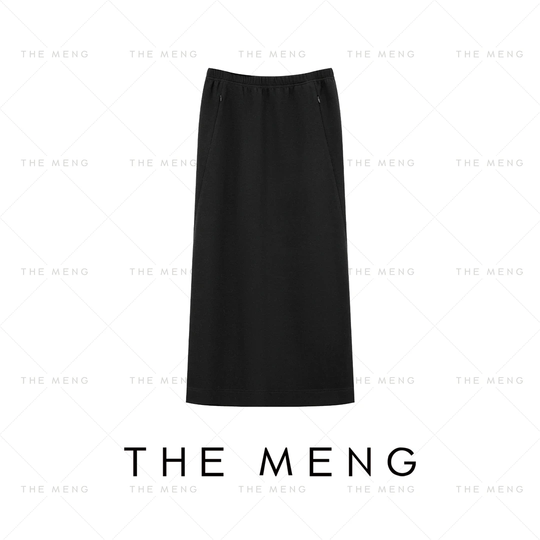 THE MENG【梦境】醋酸绵羊毛纯色修身显瘦半身裙#M243Q0138 TZ