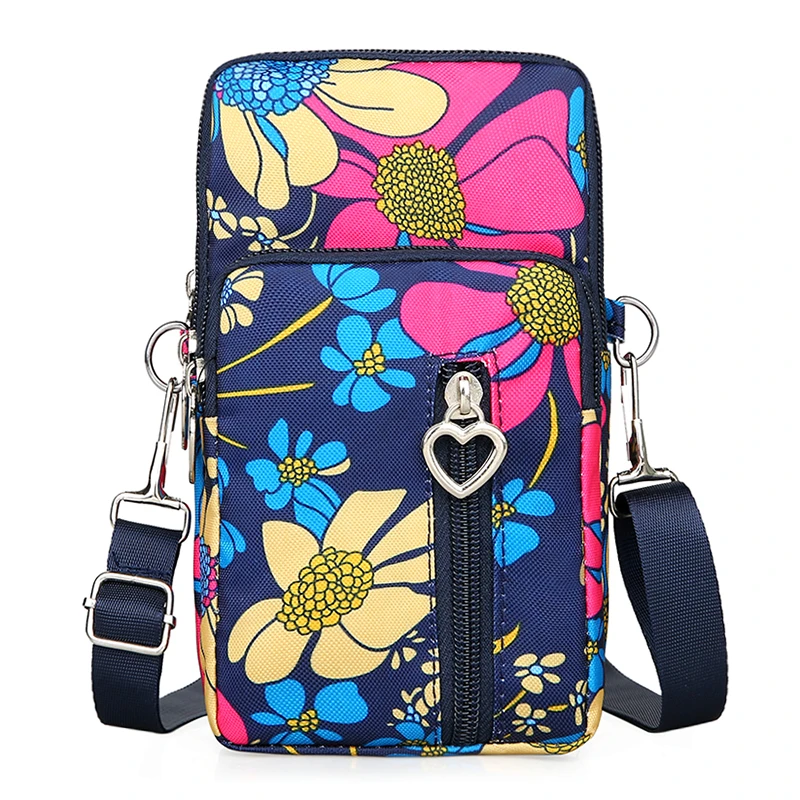 时尚大屏手腕包女手机臂包单肩斜挎户外跑步零钱小包青年竖款迷你