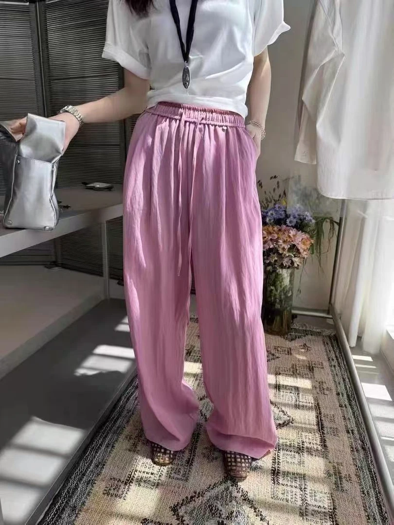 【喜欢·悦己】欧货天丝垂感休闲裤