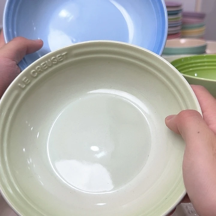 瓷片微瑕2个7英寸燕麦盘