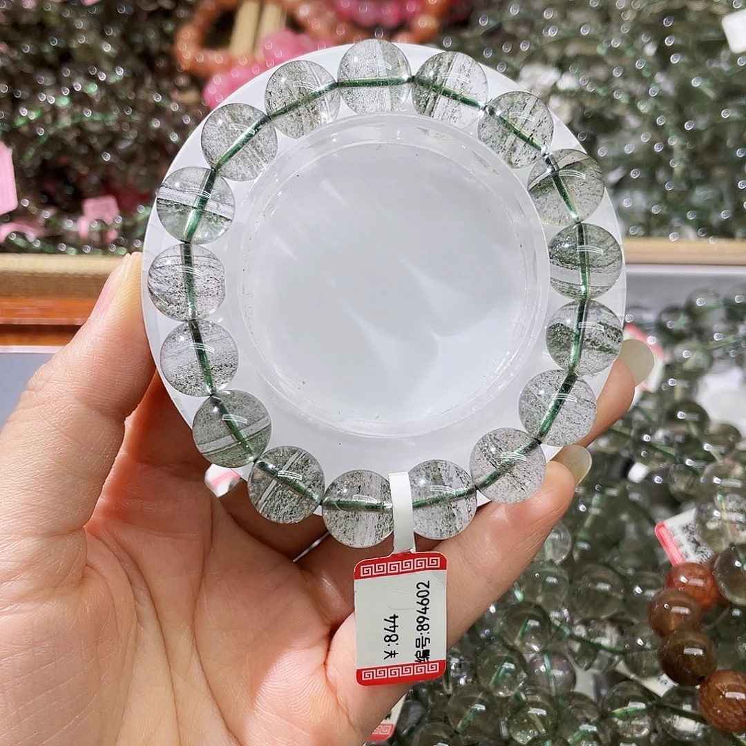 水晶手链未镶嵌绿幽灵12m
