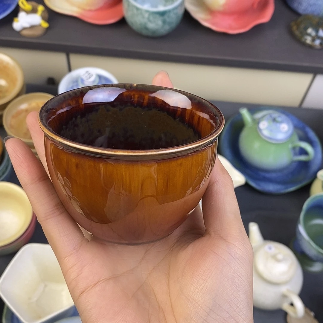 景德镇高温颜色釉茶杯