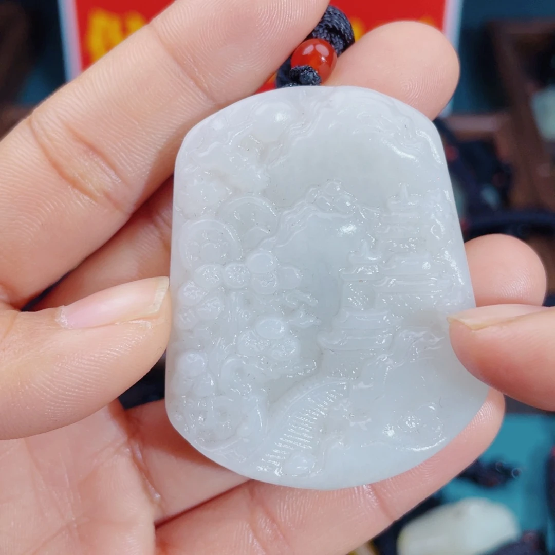 和田玉未镶嵌颈饰拍一发一