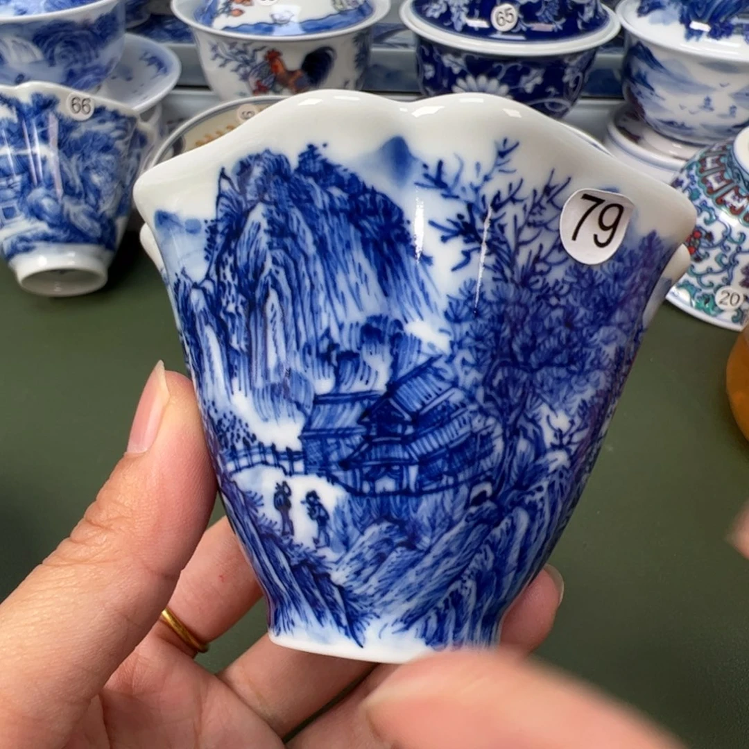 陶瓷景德镇纯手工纯手绘茶具木木79