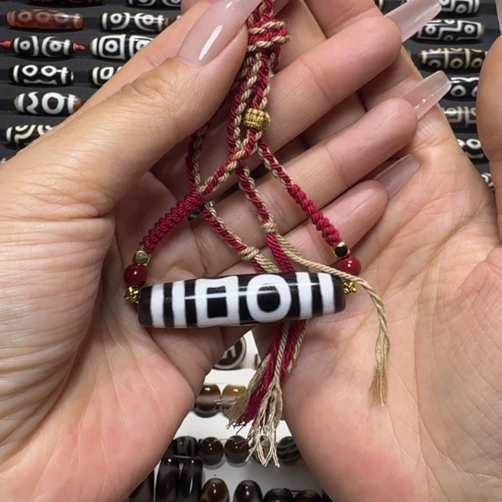 玛瑙/玉髓未镶嵌颈饰拍之前 让主播 过下珠