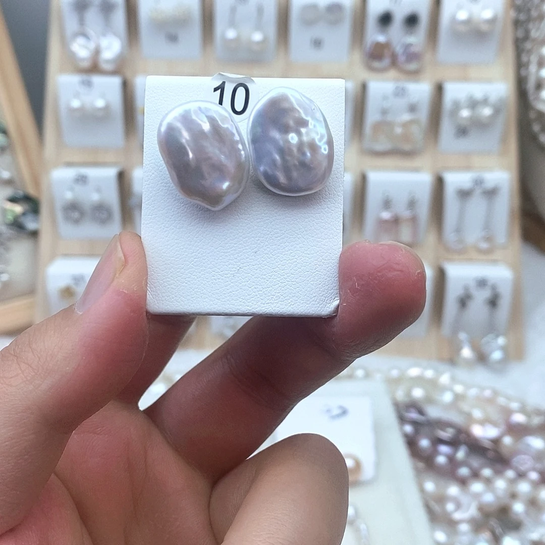 淡水珍珠未镶嵌耳饰