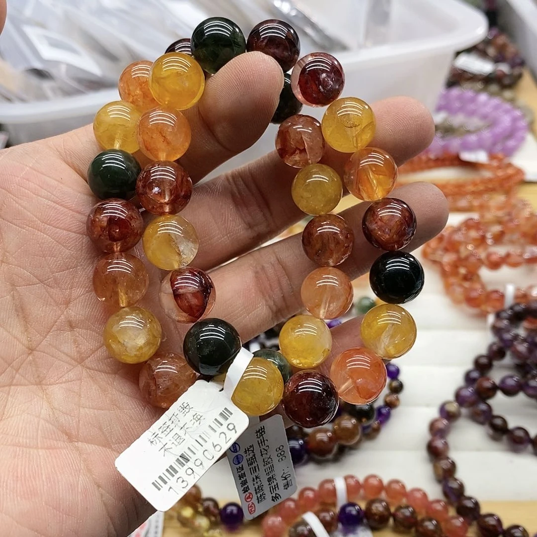 水晶手串未镶嵌多样性发货发一条