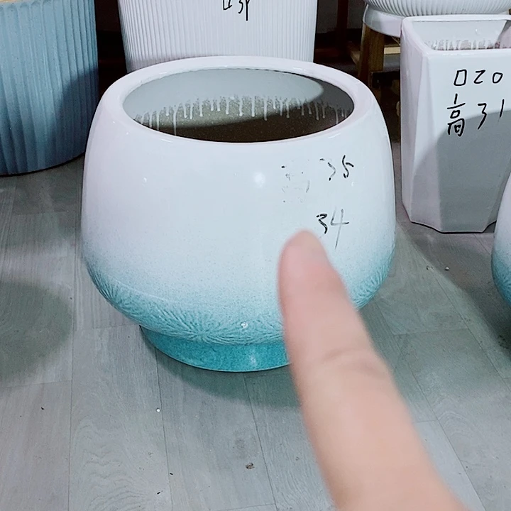 陶瓷陶瓷花盆特大号球盆瑕疵