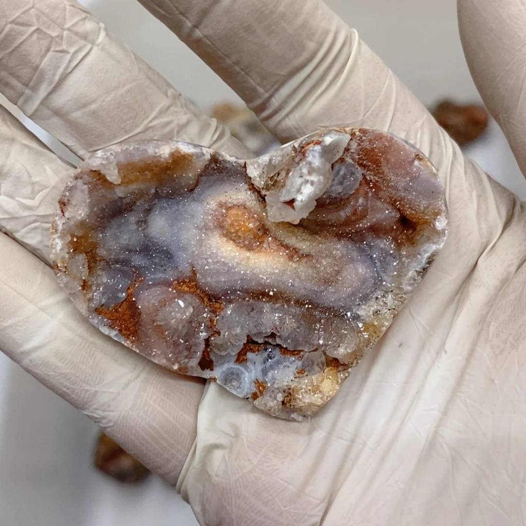 水晶天然水晶摆件爱心未镶嵌F***a