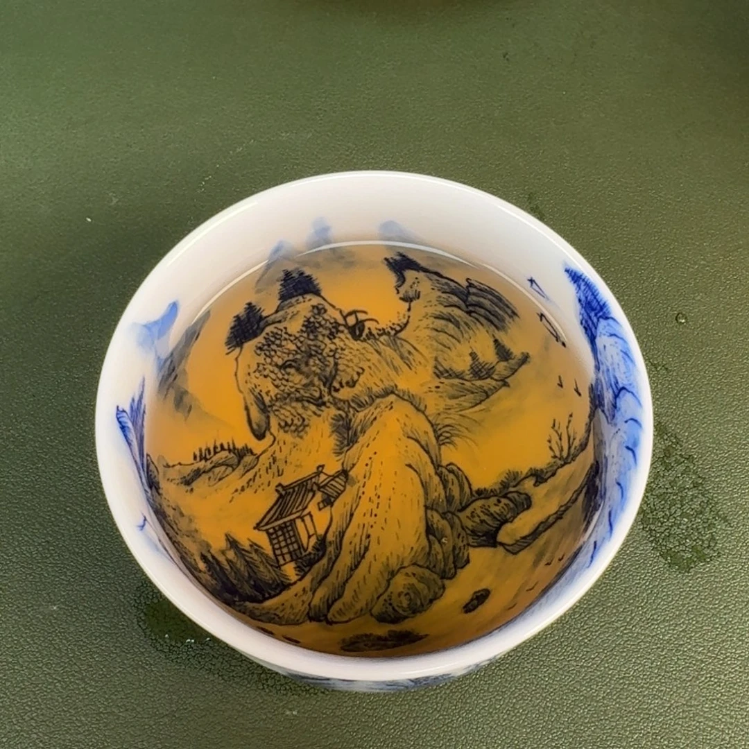 景德镇纯水绘茶具圆圆208