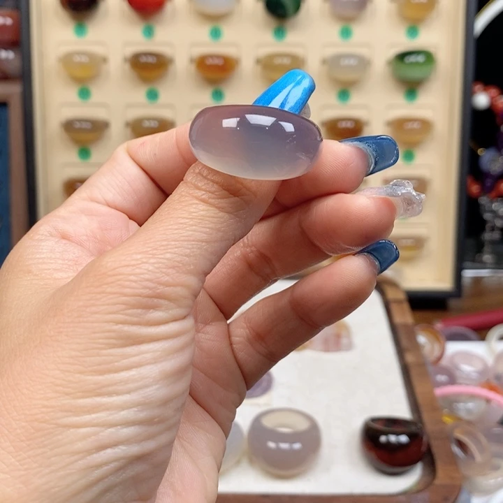 合金戒指玛瑙/玉髓阴**乐