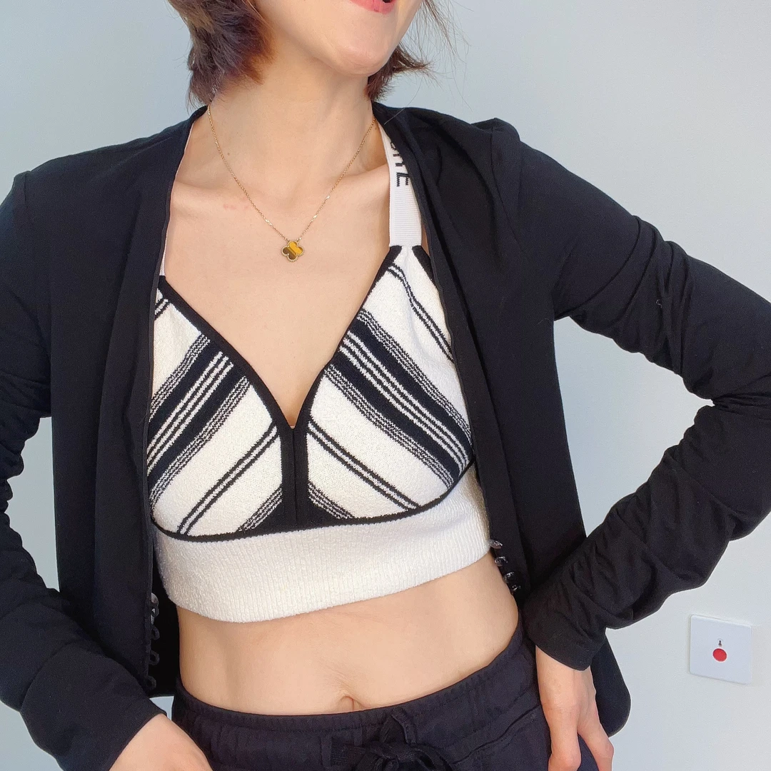 AMASS/阿玛施时尚外穿ins线条美背毛巾卷背心5399333