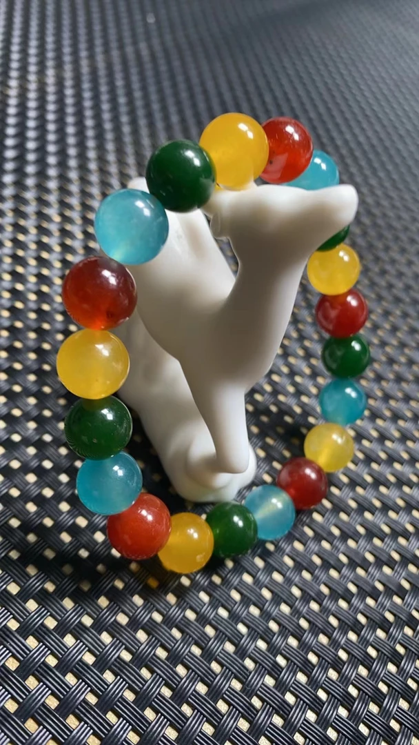 10mm三彩多宝手链 A43多样性发其一