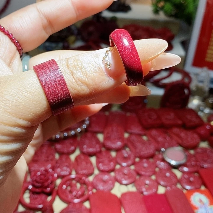 玛瑙/玉髓合金朱砂