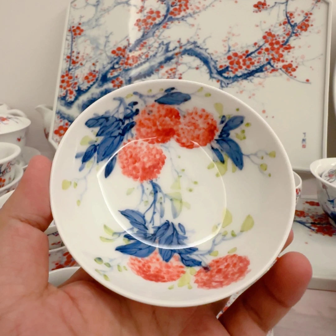 景德镇釉下青花五彩S***n手绘