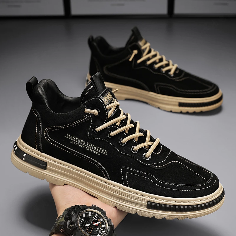 欧伦啄木鸟EUROTUCANO男鞋新款透气复古工装鞋百搭防滑耐磨运动鞋