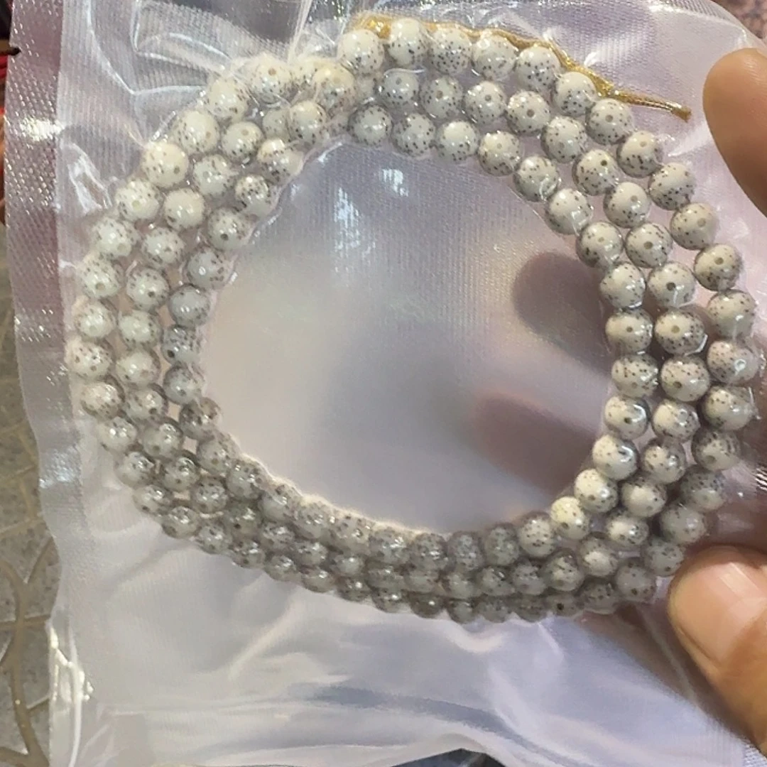 星月菩提手串原白圆珠8