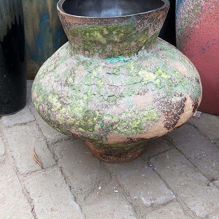 景德镇精品花盆栽适合口25高42