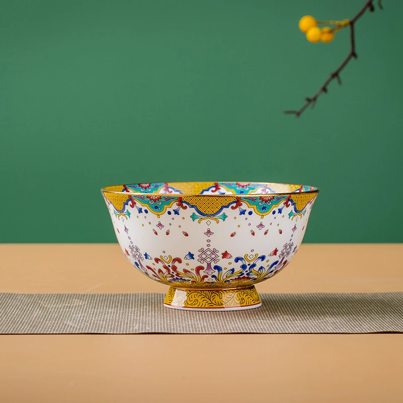 8英寸大唐盛世汤碗带勺