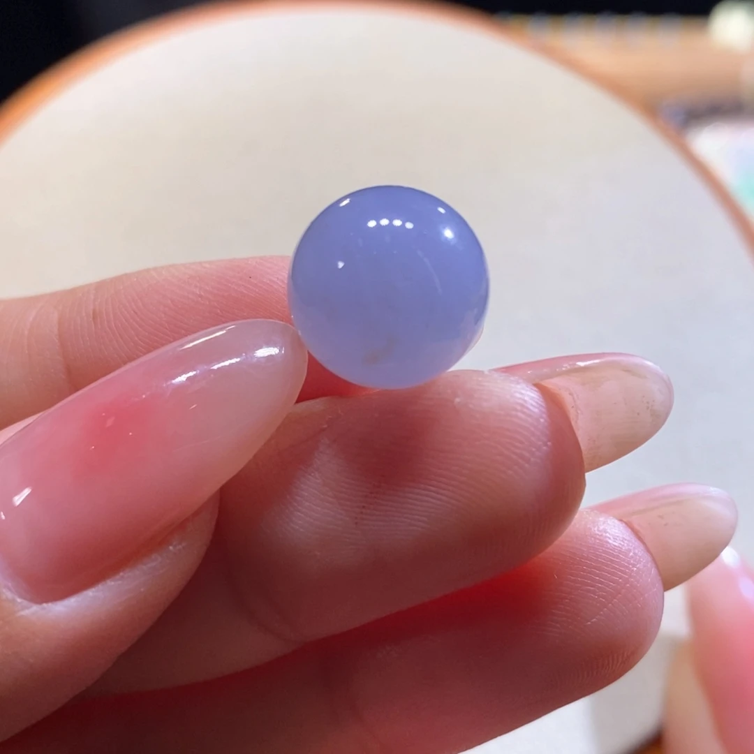 翡翠未镶嵌吊坠(不含链)翡翠浓紫色洒金珠卡13.2m