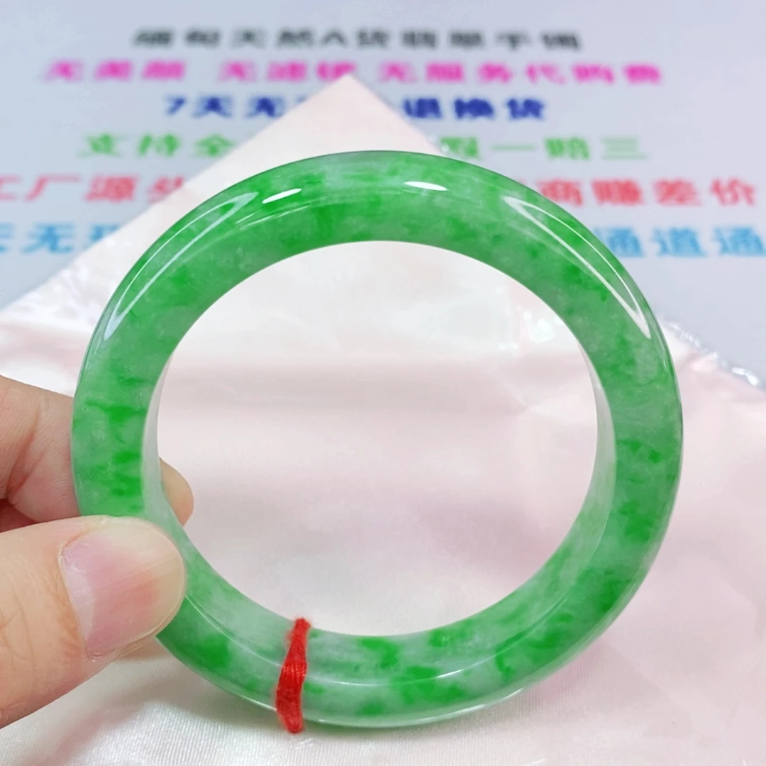 未镶嵌手镯翡翠55.8圈口正圈-货头