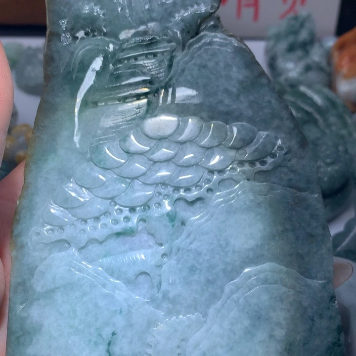 翡翠未镶嵌颈饰保真天然A货翡翠