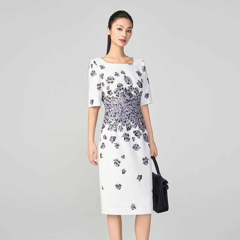 刘老师专属 黎姿时尚连衣裙LNOL8016-07