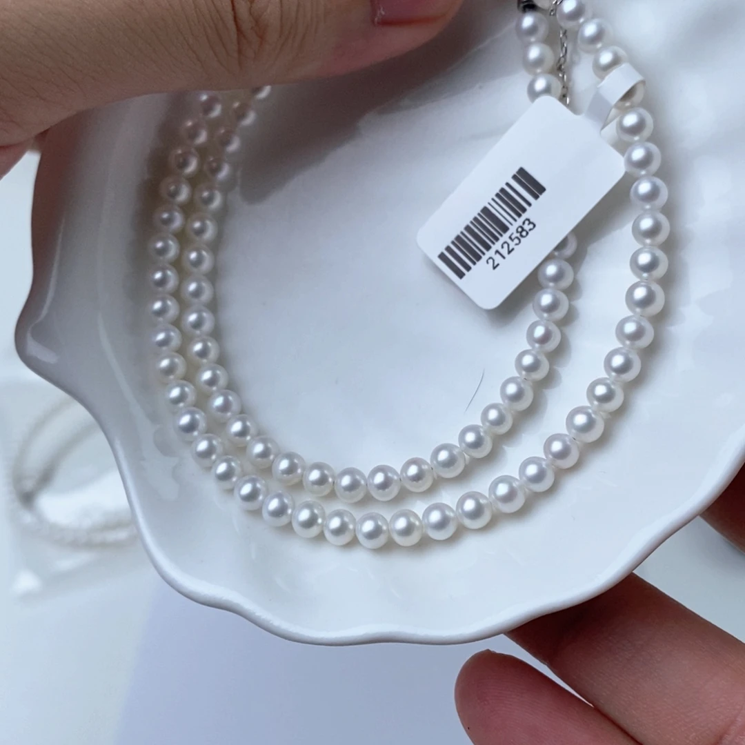 淡水珍珠银S925镶嵌项链212583