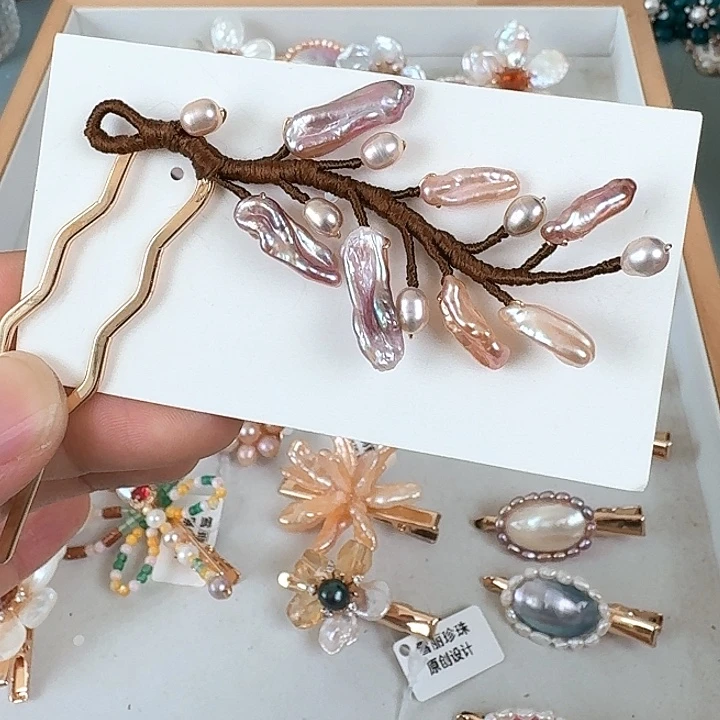 未镶嵌发饰淡水珍珠