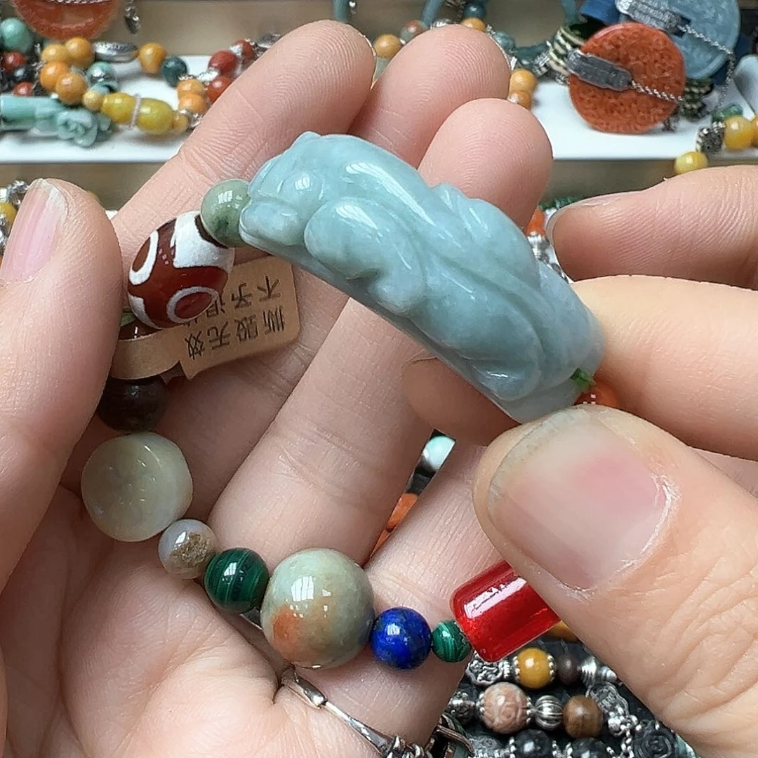 翡翠戒指未镶嵌炸