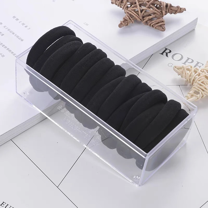 日韩欧美风民族风甜美风发圈耐用黑色高弹力发绳百搭清新基础头饰