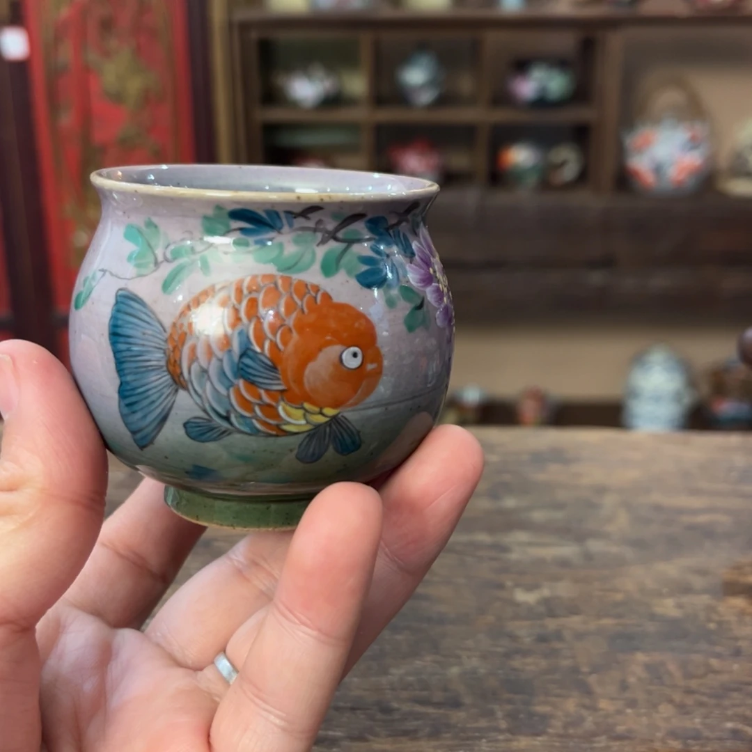 景德镇柴烧手工手绘陶瓷