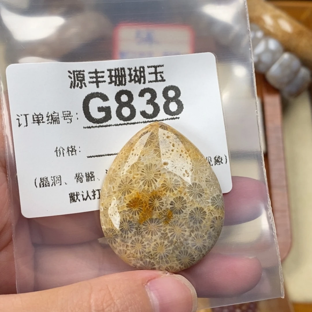 硅化玉颈饰未镶嵌追**