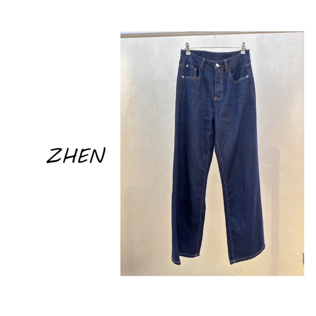 【ZHEN】25Y00120 2025新款气质休闲时尚显瘦百搭风牛仔裤女