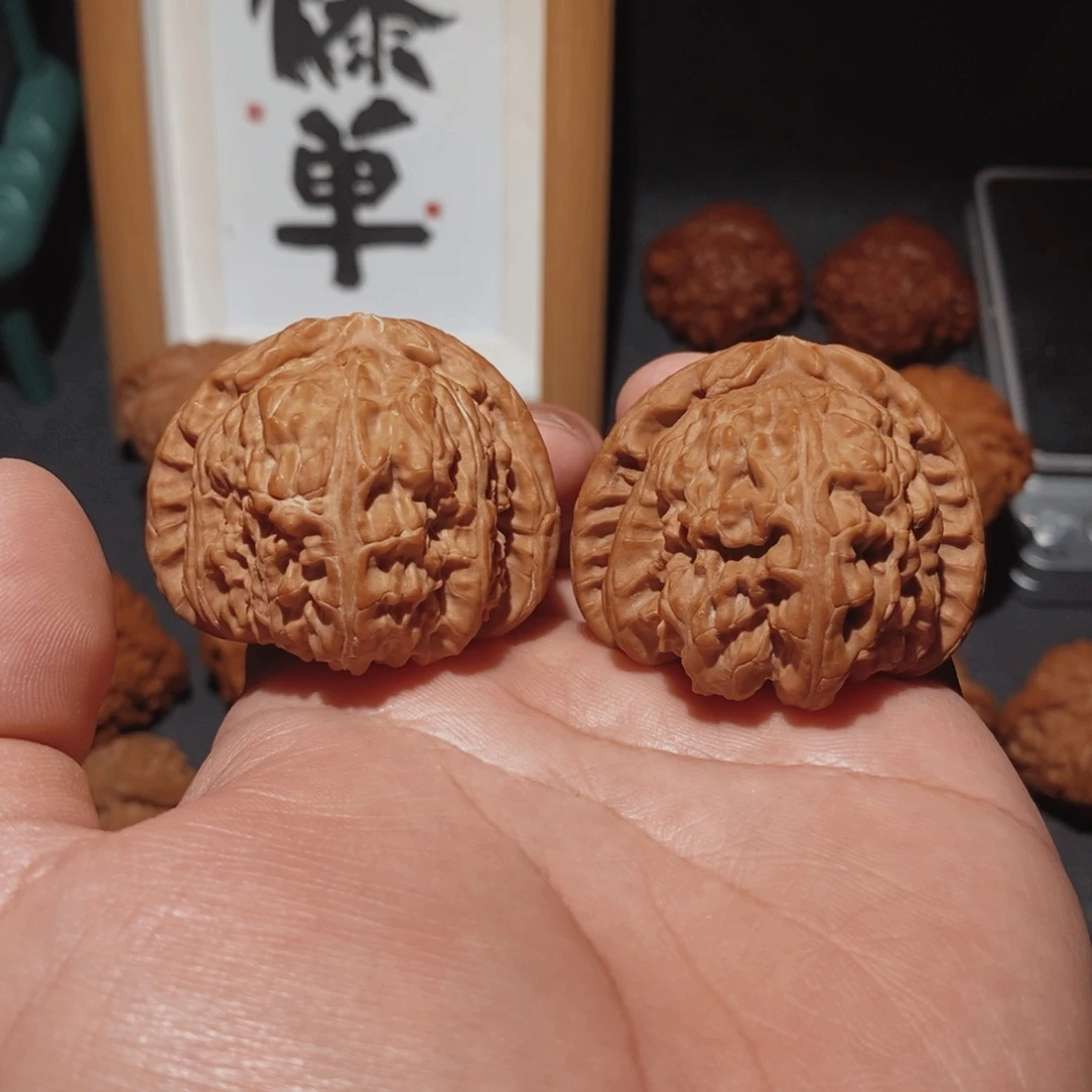 把件文玩核桃43.5白狮子