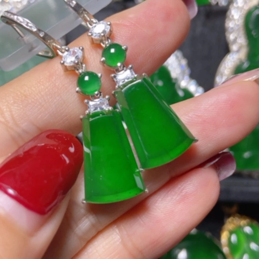 【闪购商品】翡翠银S925镶嵌颈饰翡翠