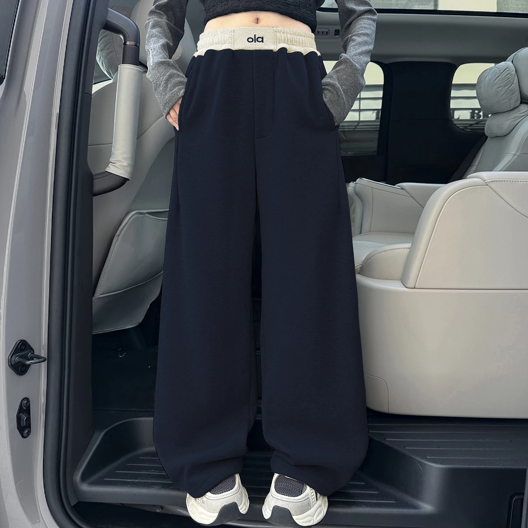 女童秋装洋气阔腿裤2025新款儿童时髦休闲长裤女大童秋季宽卫裤
