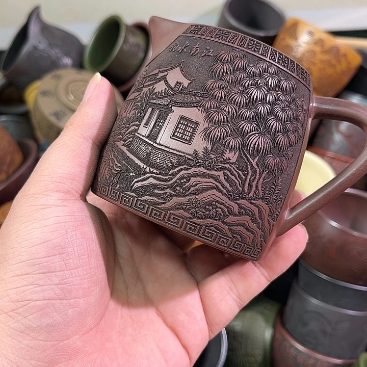 茶杯紫砂全手工紫砂主人杯