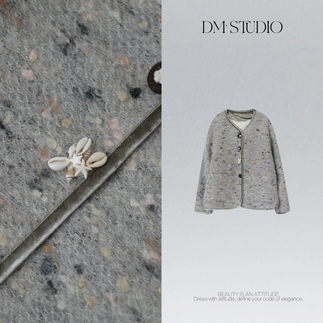 DEDM•STUDIO/轻奢高级感气质时尚90白鹅绒小香外套2601WT/25153