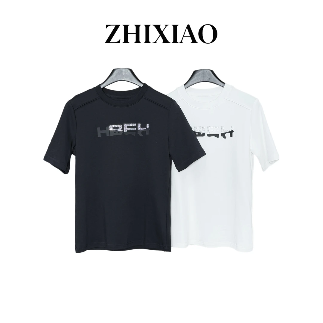 【ZHIXIAO】春季新款：英文字母钻短袖681877