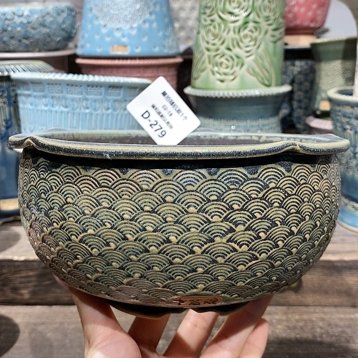 七里烧花盆2-18-279口径14