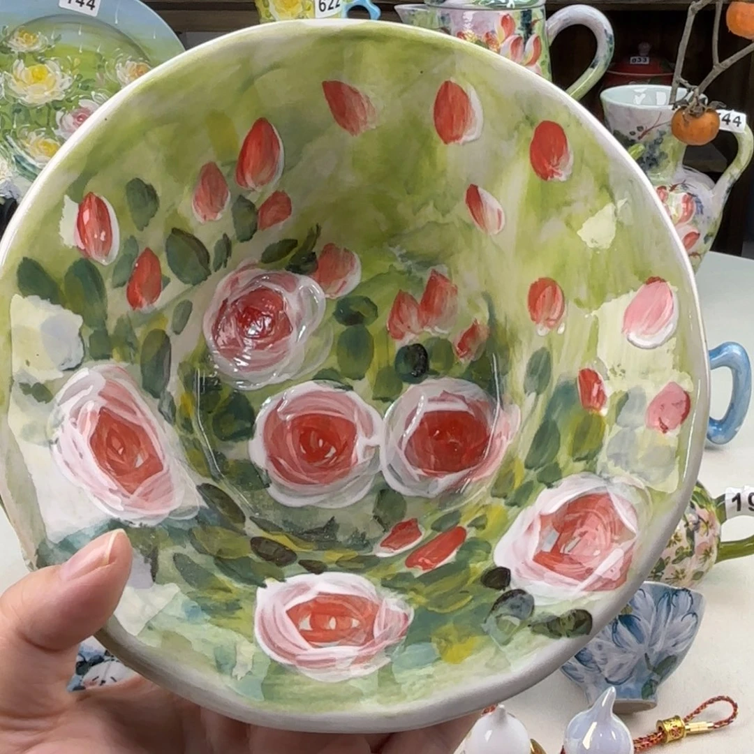 景德镇手绘高温釉下彩陶瓷茶具