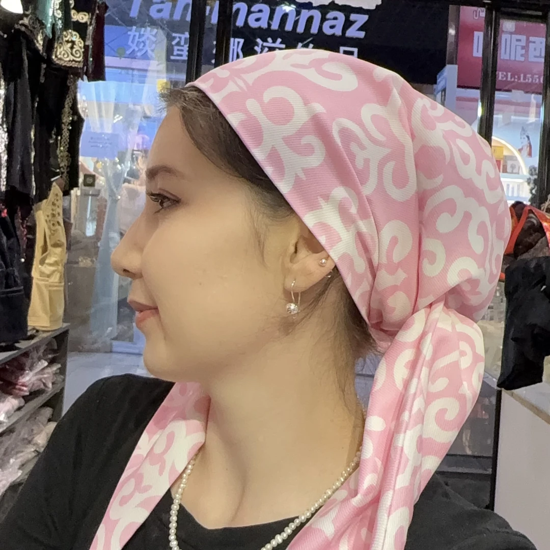 红色   进口  头巾